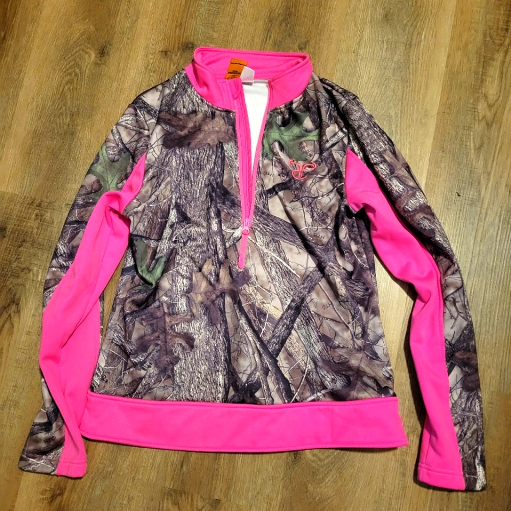 Camo quarter zip